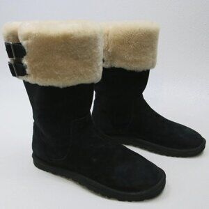 Authentic UGG Australia Beckham Suede Black Insulated Winter Footwear Boots 7
